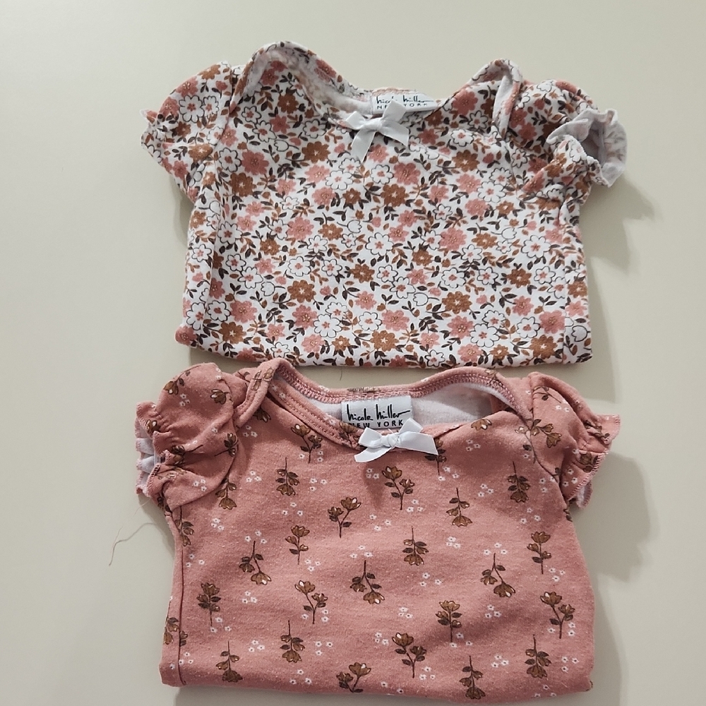 Floral and Pink Kids Tops Set